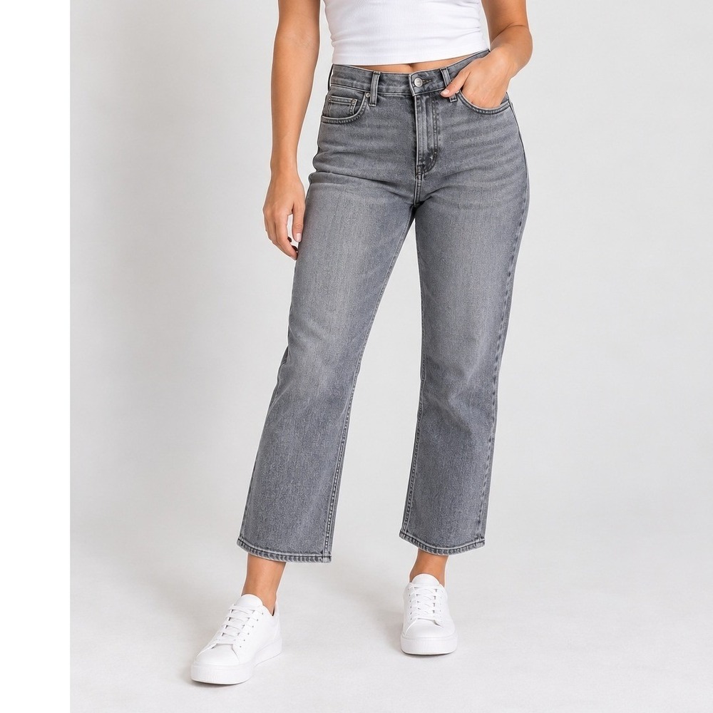 Citizens of Humanity Grey Vintage Wash Cropped Flare Jeans US Size 6 28" Waist